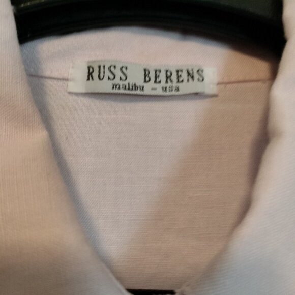 Light lavender pink linen shirt - Picture 2 of 4